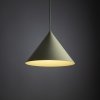 Lampa wisząca stożkowy klosz w pistacjowym kolorze do designerskich art deco wnętrz CONO L 11419 TK-LIGHTING